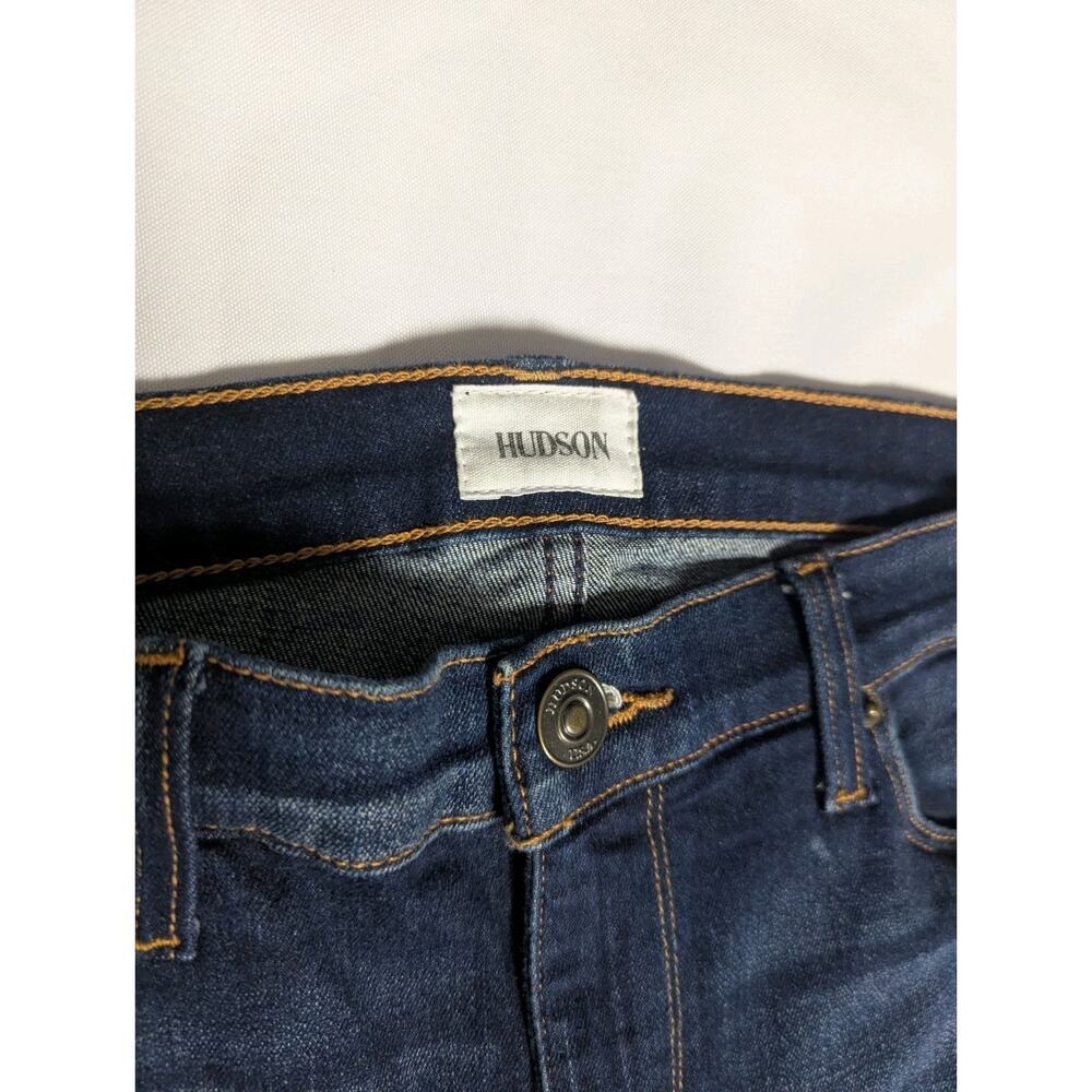 Hudson Natalie Super Skinny Jeans Womens 29 Denim Pockets Blue Medium Wash Zip - Picture 7 of 12